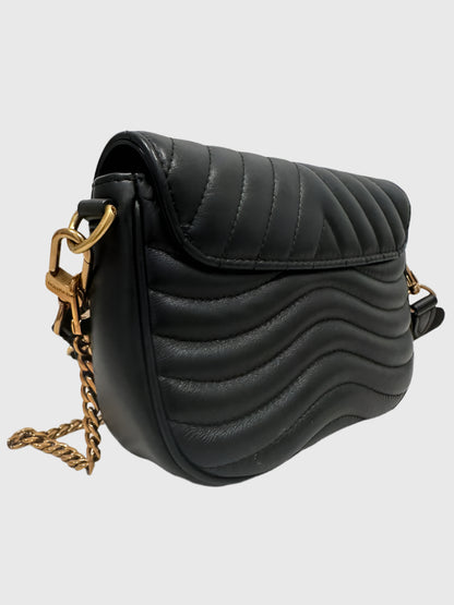 Louis Vuitton Black Quilted Leather New Wave Multi Pochette