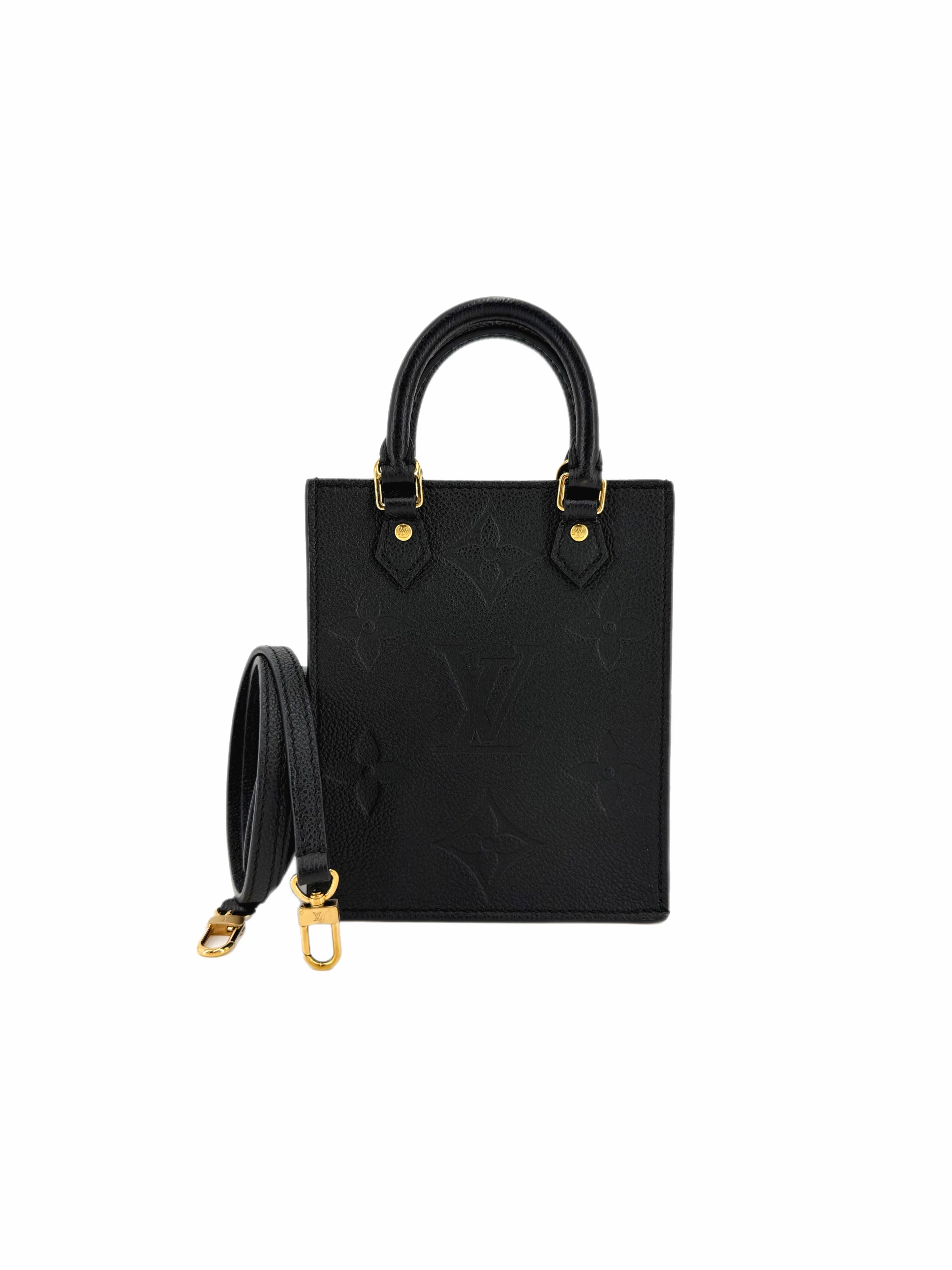 Pre-Owned Louis Vuitton Petit Sac Plat Giant Monogram Empreinte