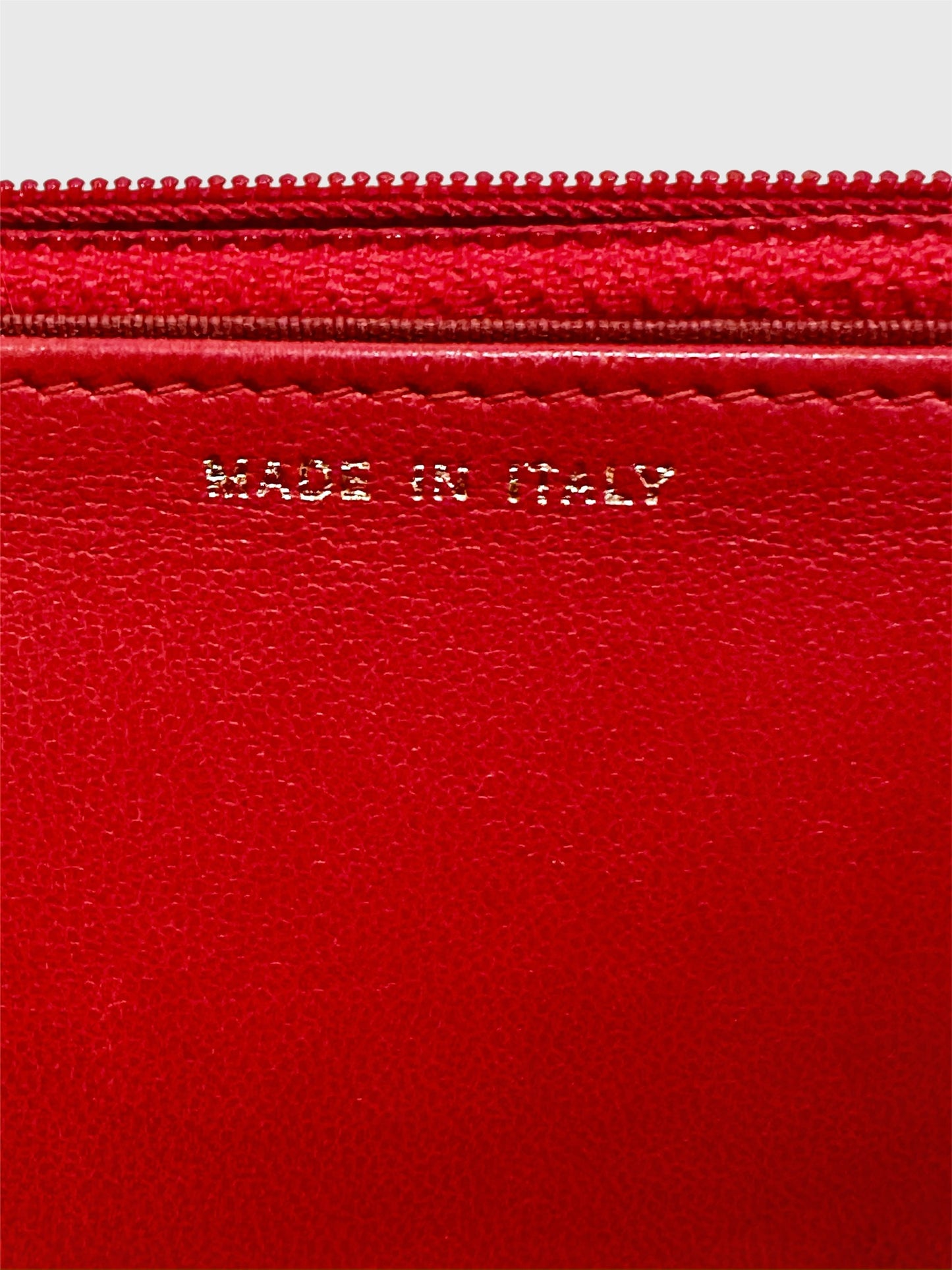 Chanel Boy Red Quilted Lambskin Crossbody Wallet on Chain WOC