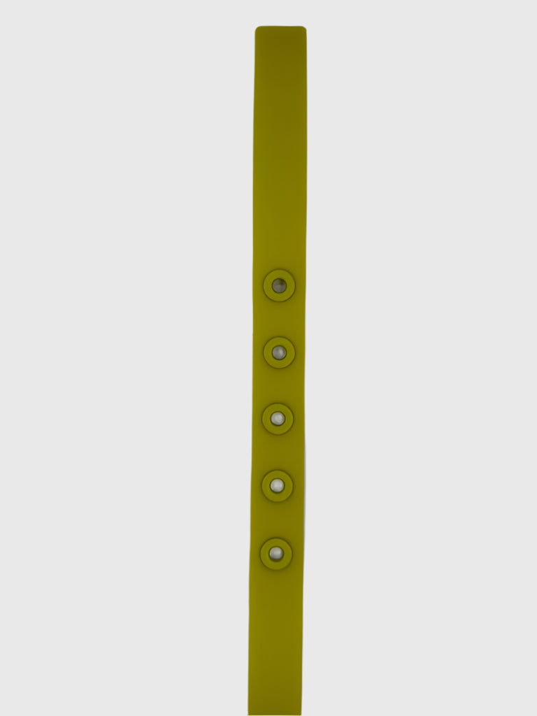 Bottega Veneta - Size 80cm (32in) Cintura Double Gummy Matt triangle Belt -  Fluorescent Yellow