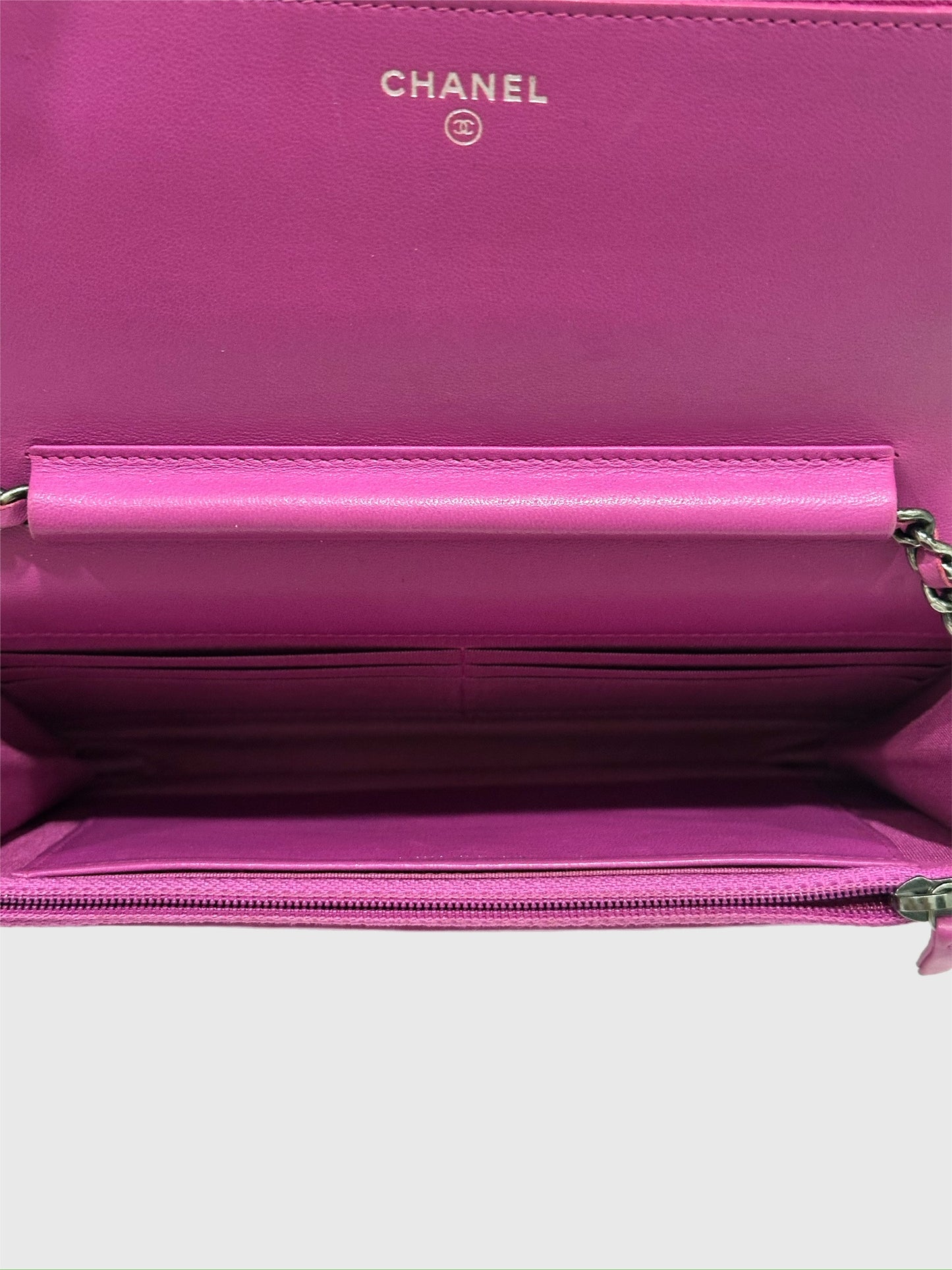Chanel Coco Boy Purple Lambskin Wallet on Chain WOC