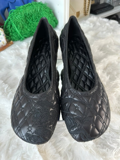 Burberry Women's Size 9 US | 39 EU Black Quilted Leather Baby Pumps