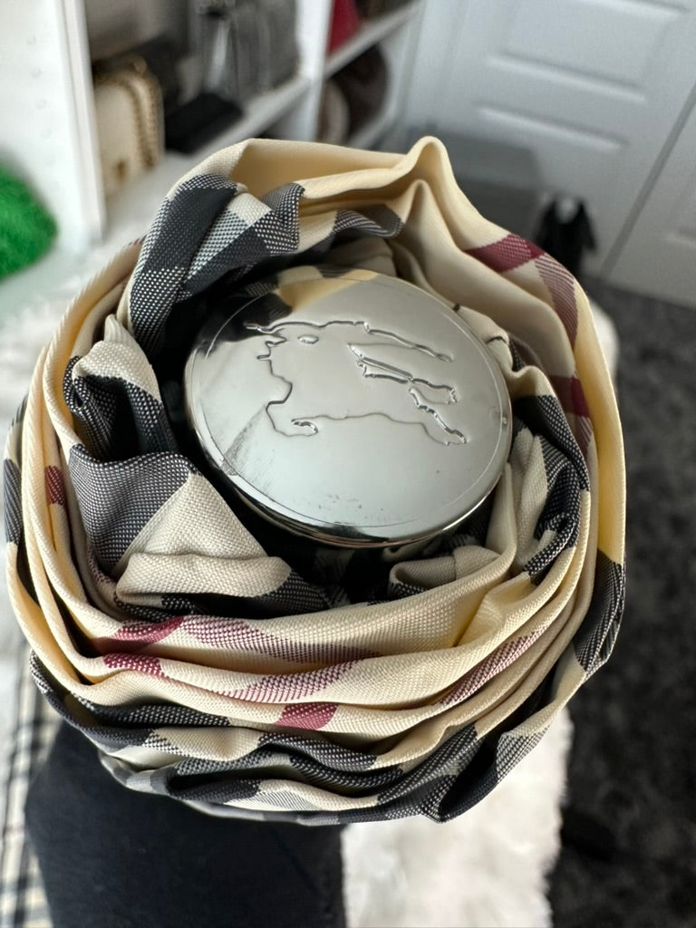 Burberry Beige Nova Check Plaid Umbrella with Cover