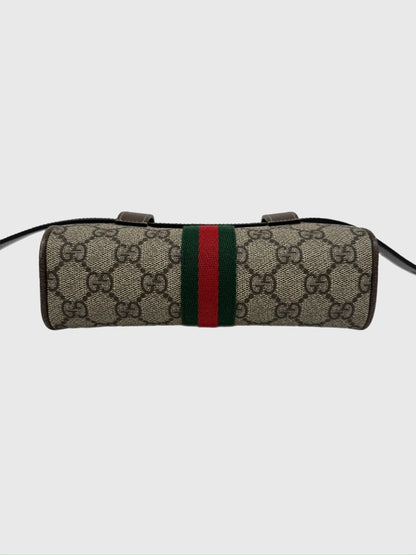 Gucci GG Supreme Ophidia Brown Canvas Medium Belt Bag