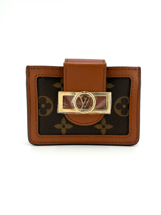 Louis Vuitton Dauphine Multicartes Reverse Monogram Canvas Leather Card Holder