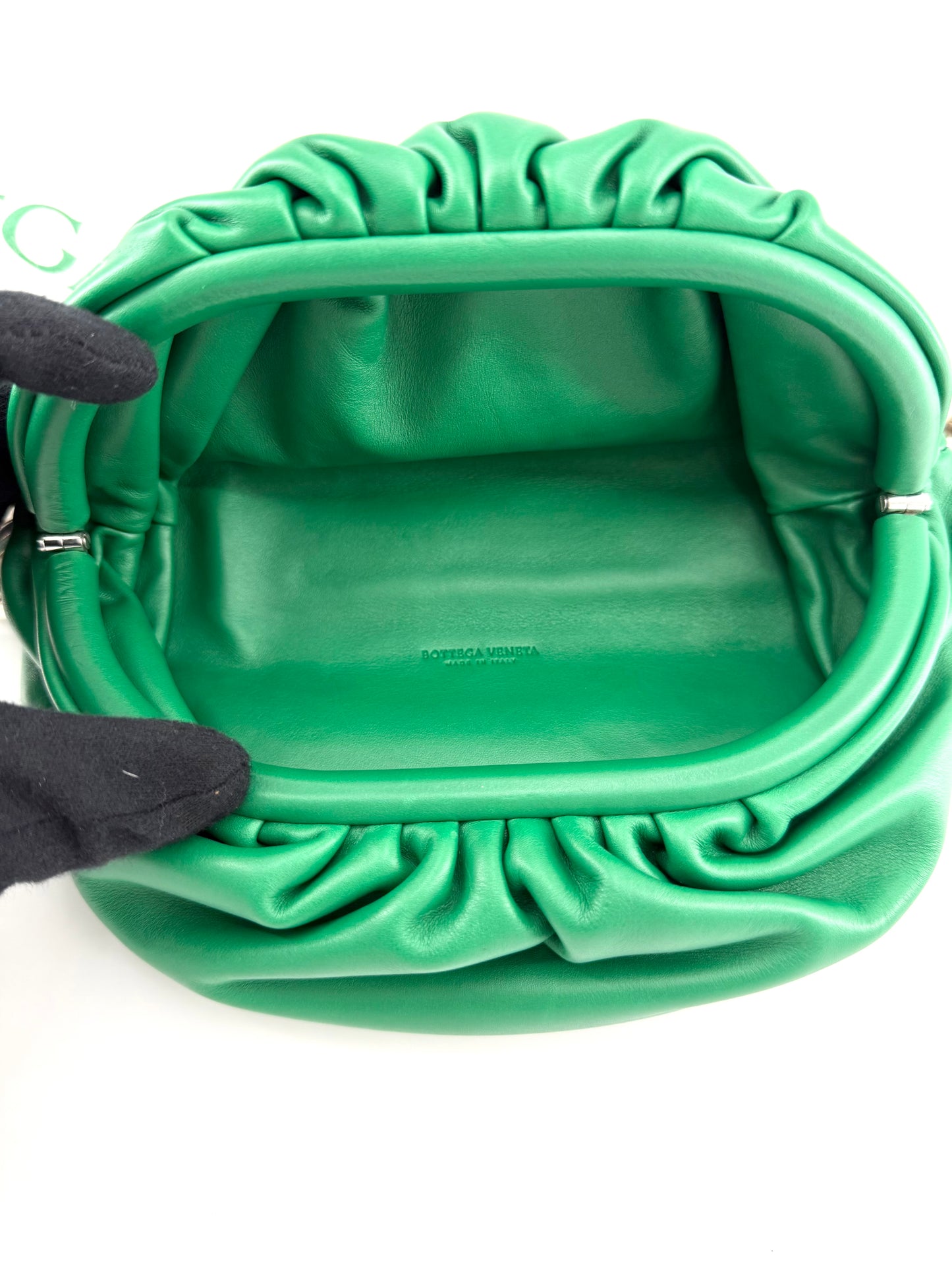 Bottega Veneta The Chain Calfskin Pouch Shoulder Bag