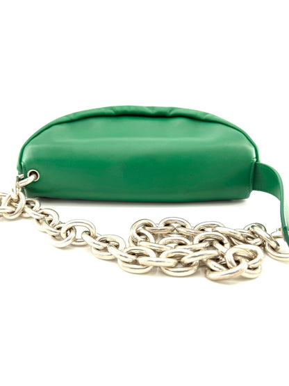 Pre-Owned Bottega Veneta The Chain Calfskin Pouch Shoulder Bag