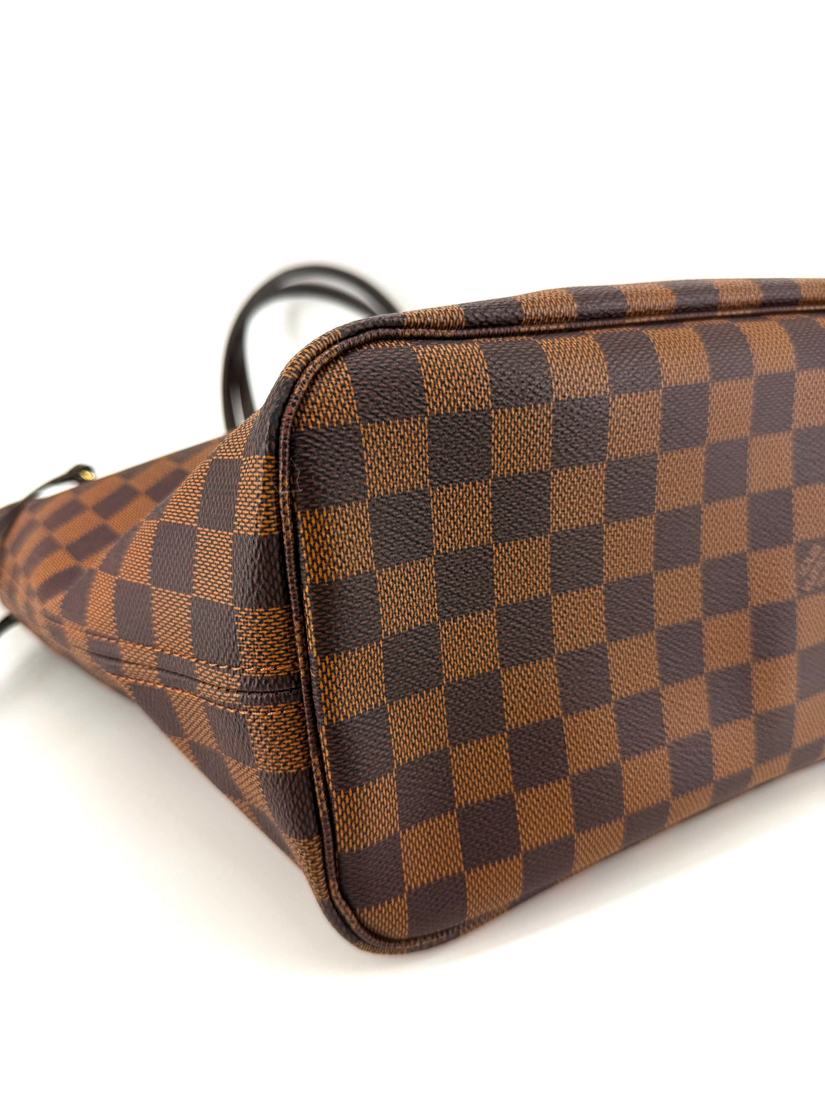 Pre-owned Louis Vuitton Neverfull MM Damier Ebene Bag with Pouch