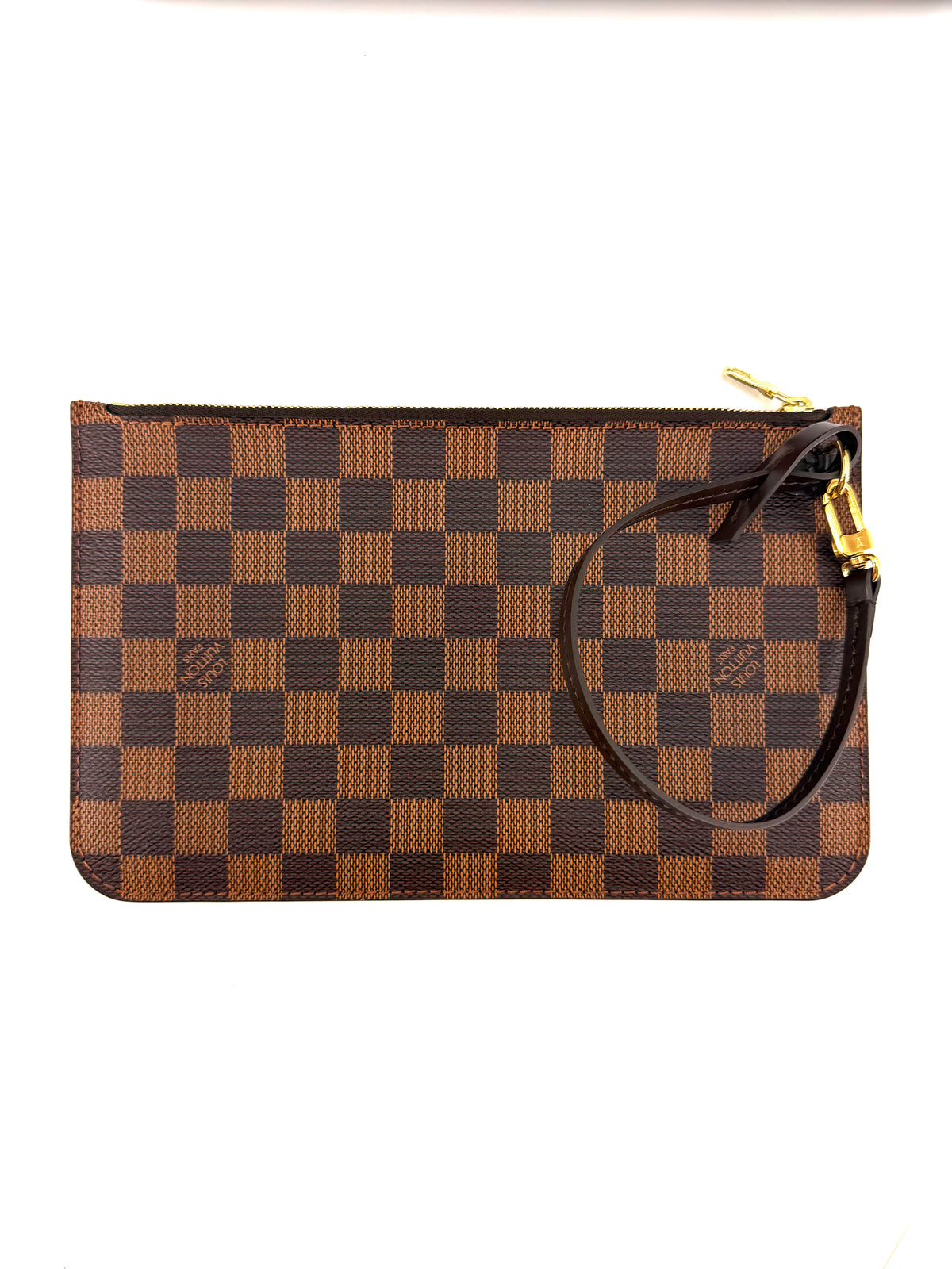 Pre-owned Louis Vuitton Neverfull MM Damier Ebene Bag with Pouch