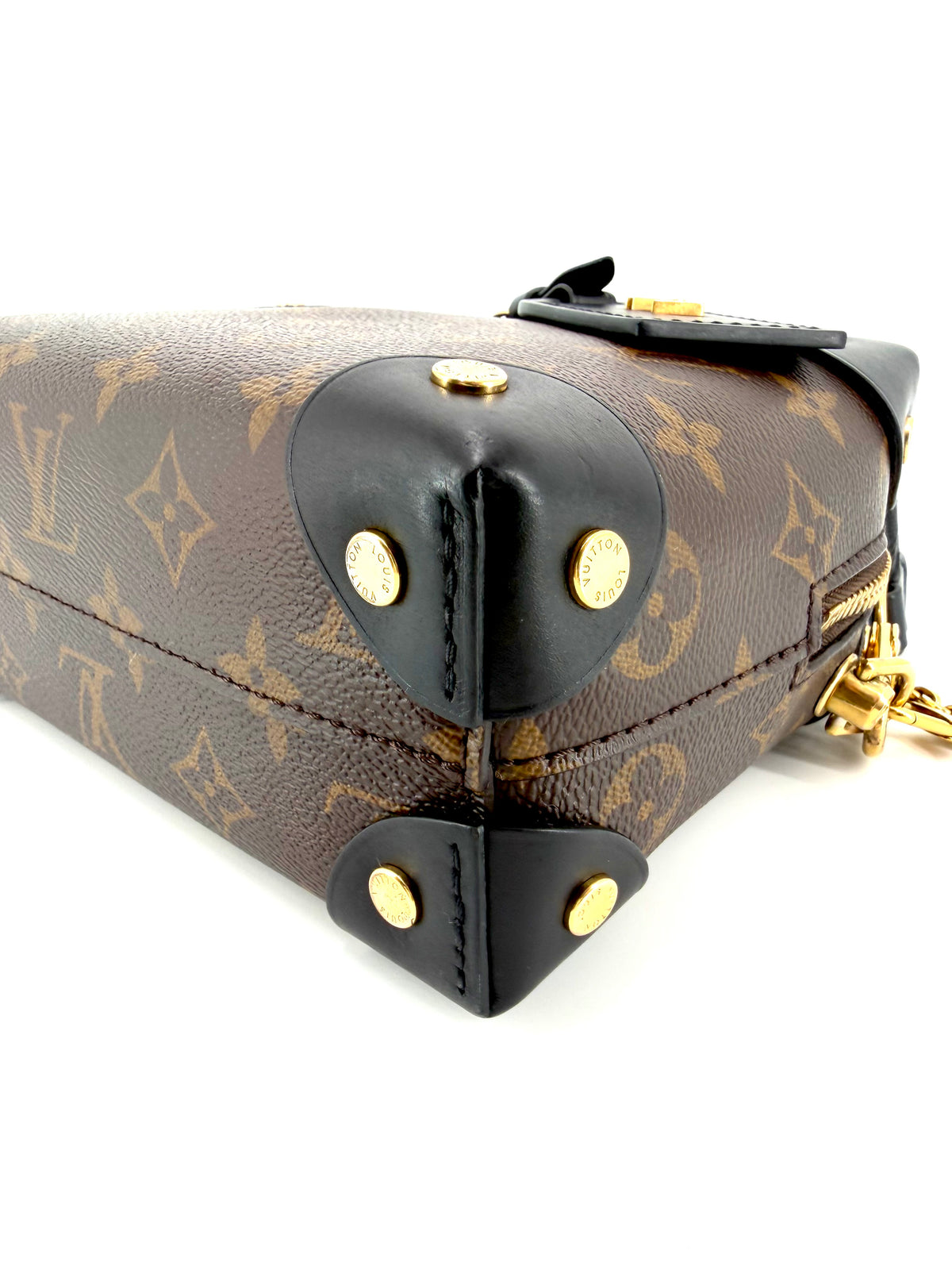 Pre-Owned Louis Vuitton Petite Malle Souple Monogram Trunk Bag
