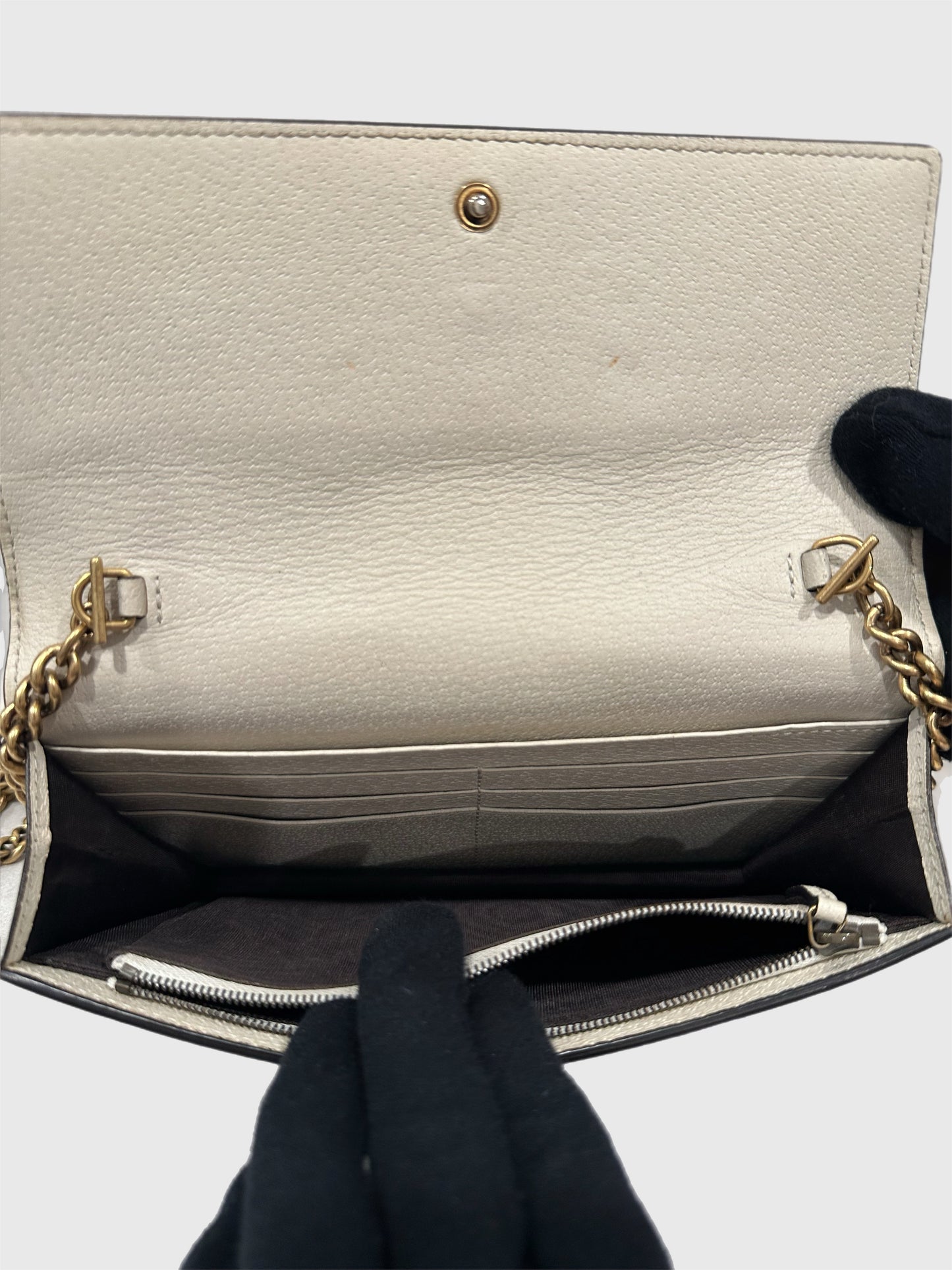 Gucci Queen Margaret Bee Crossbody Wallet on Chain WOC