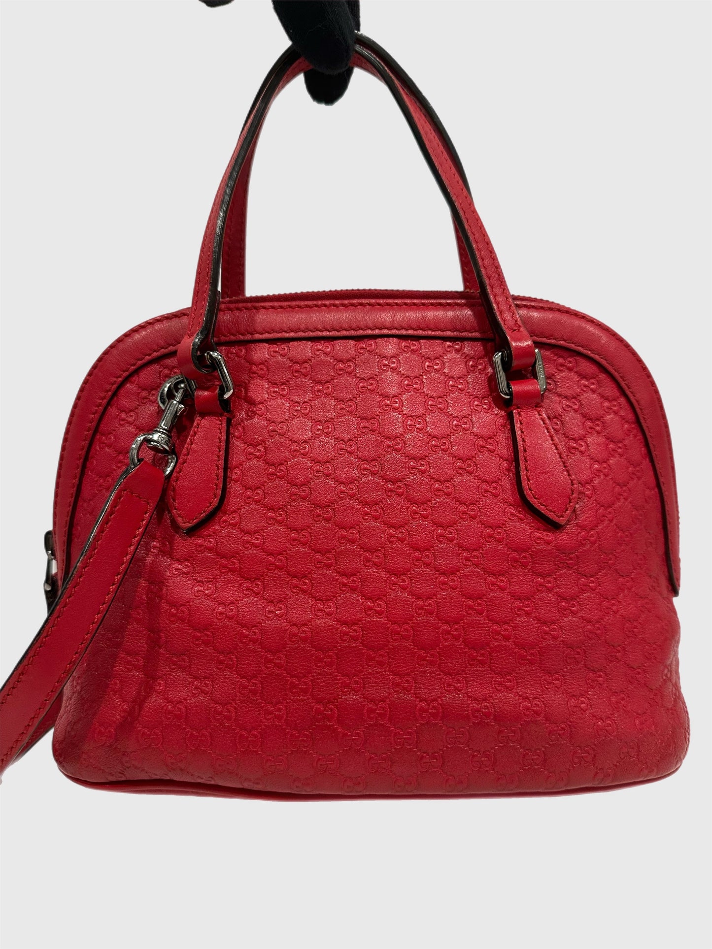 Gucci Red Microguccissima GG Mini Dome Cross Body Bag