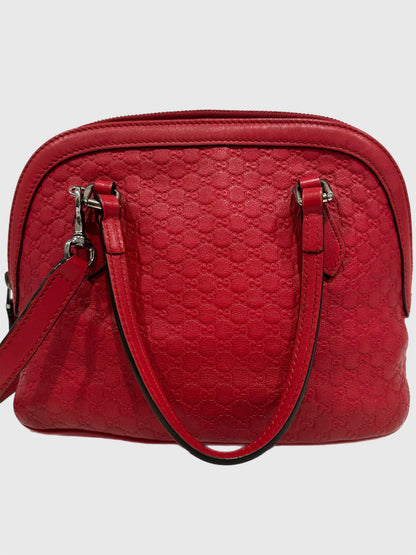 Gucci Red Microguccissima GG Mini Dome Cross Body Bag