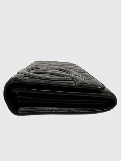 Chanel Cambon Quilted Lambskin Long Wallet