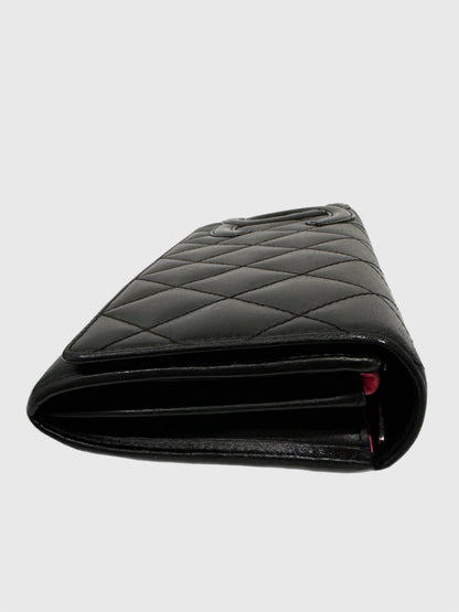 Chanel Cambon Quilted Lambskin Long Wallet