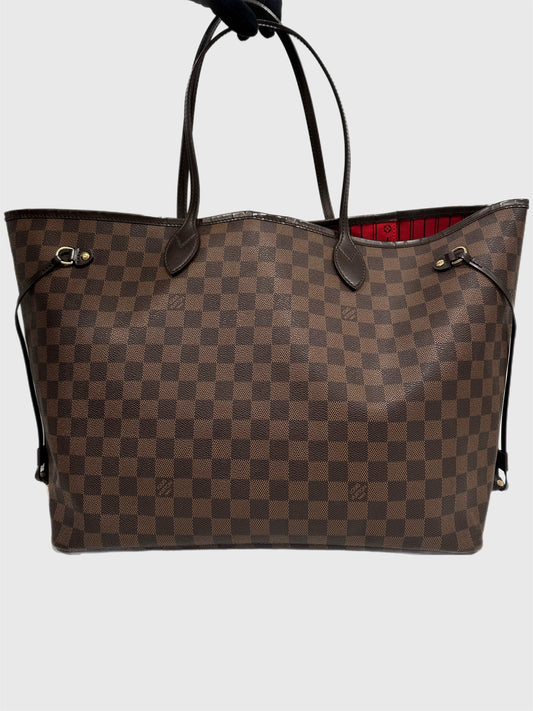 Louis Vuitton Neverfull GM Brown Damier Ebene Tote Shoulder Bag