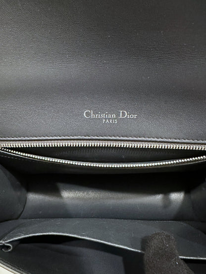 Christian Dior Metallic Patent Micro-Cannage Medium Diorama Flap Bag
