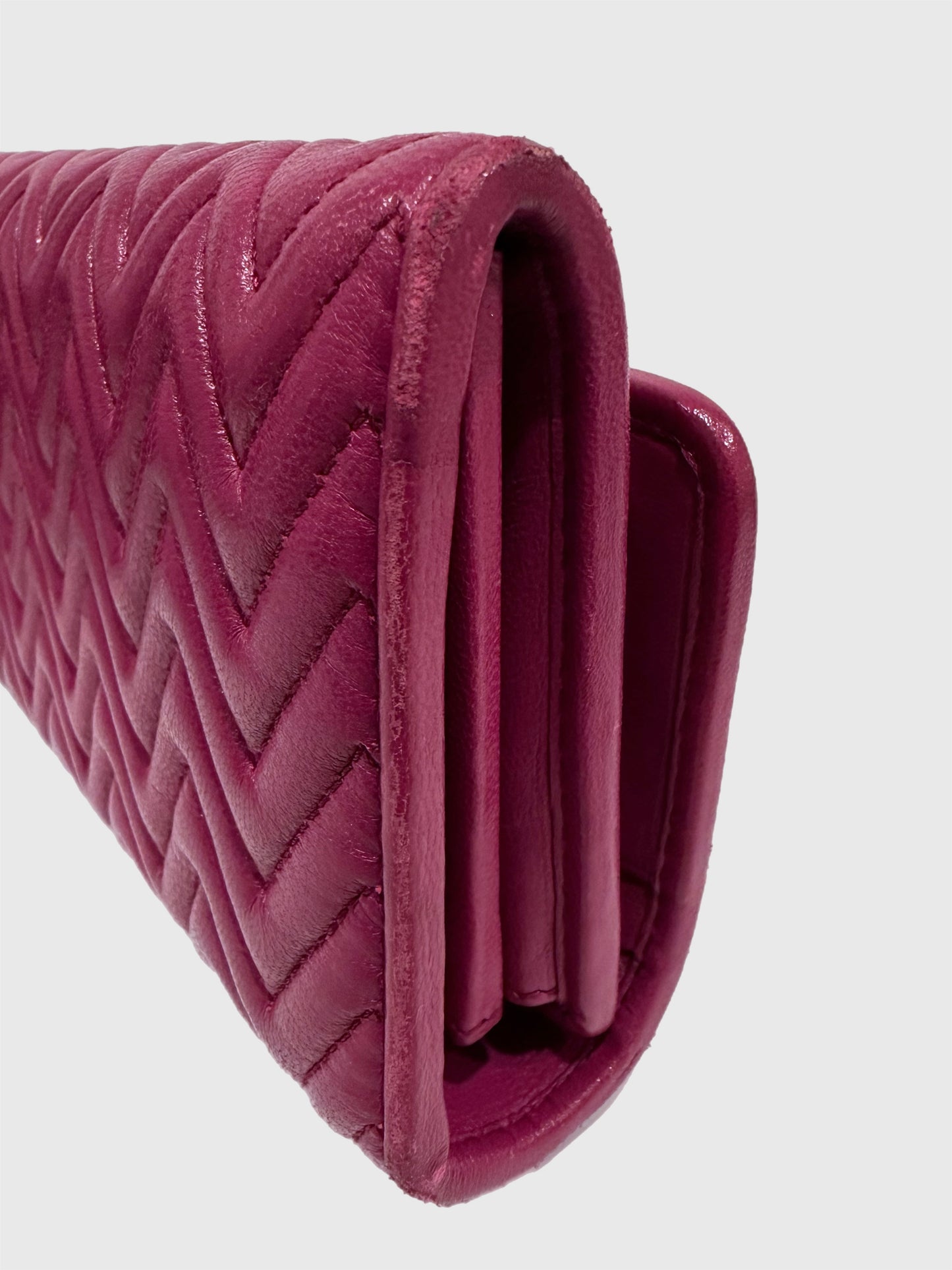 Miu Miu Matelasse Leather Wallet