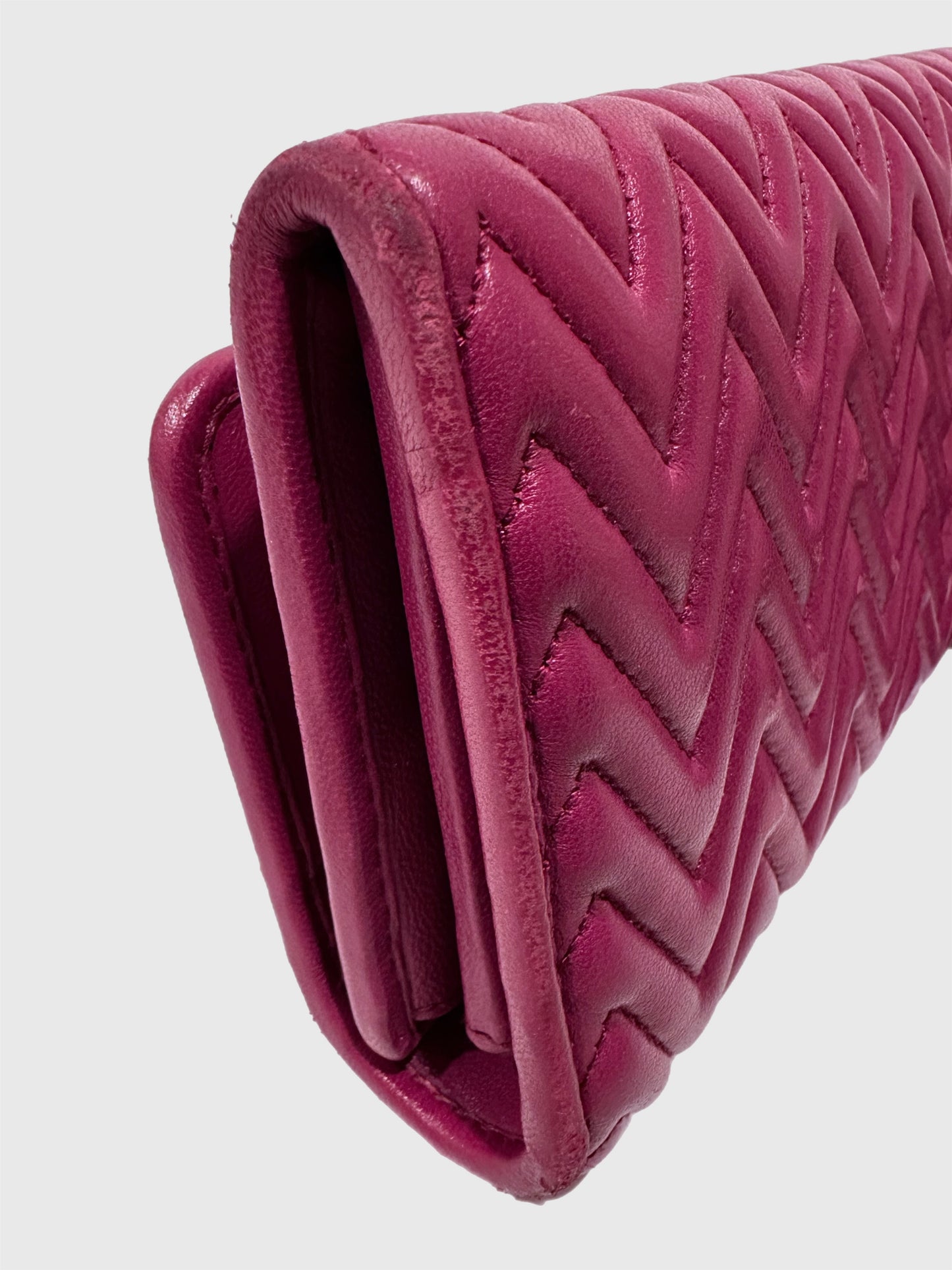 Miu Miu Matelasse Leather Wallet