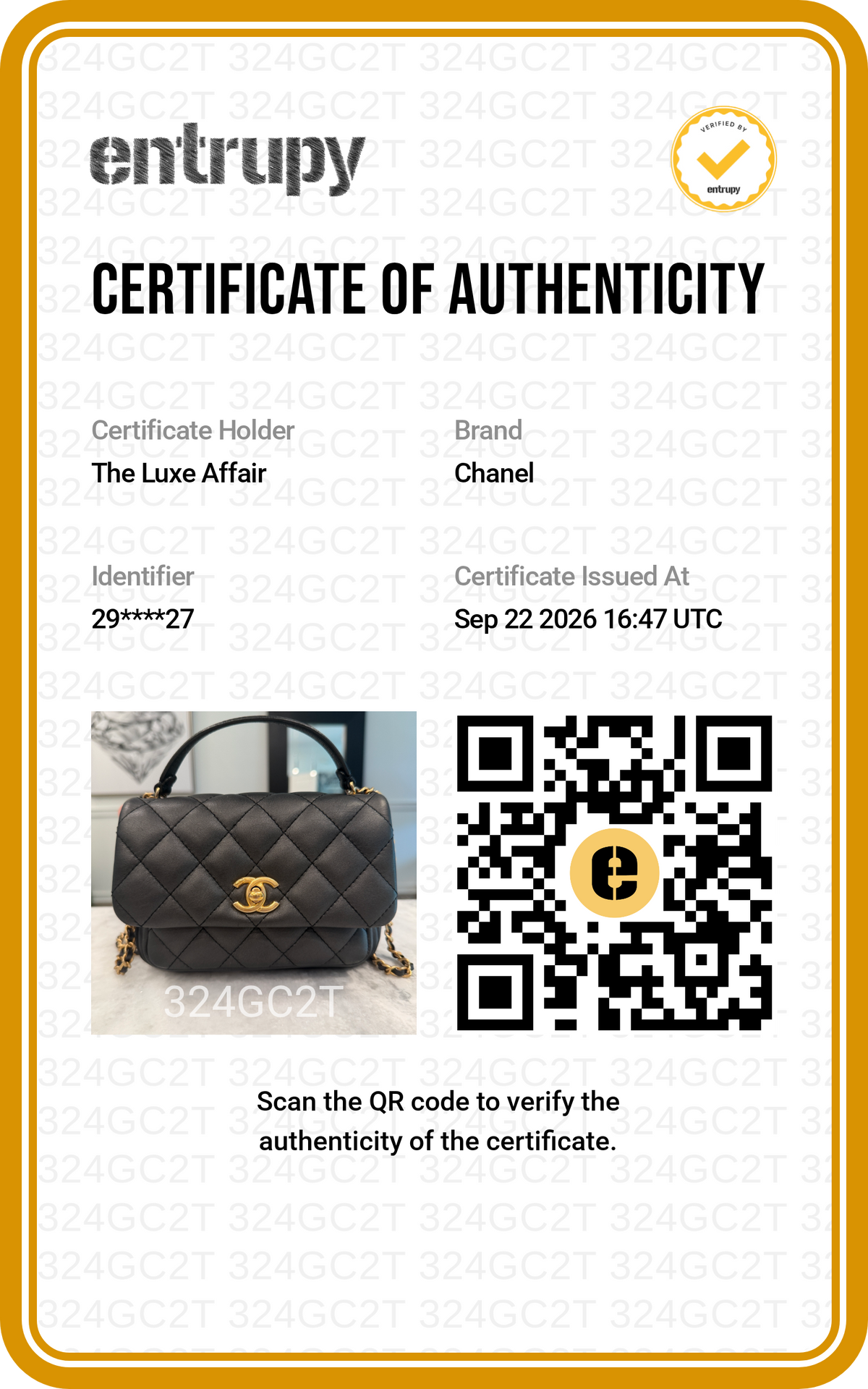 Pre-owned Chanel Quilted Calfskin Top Handle Bag