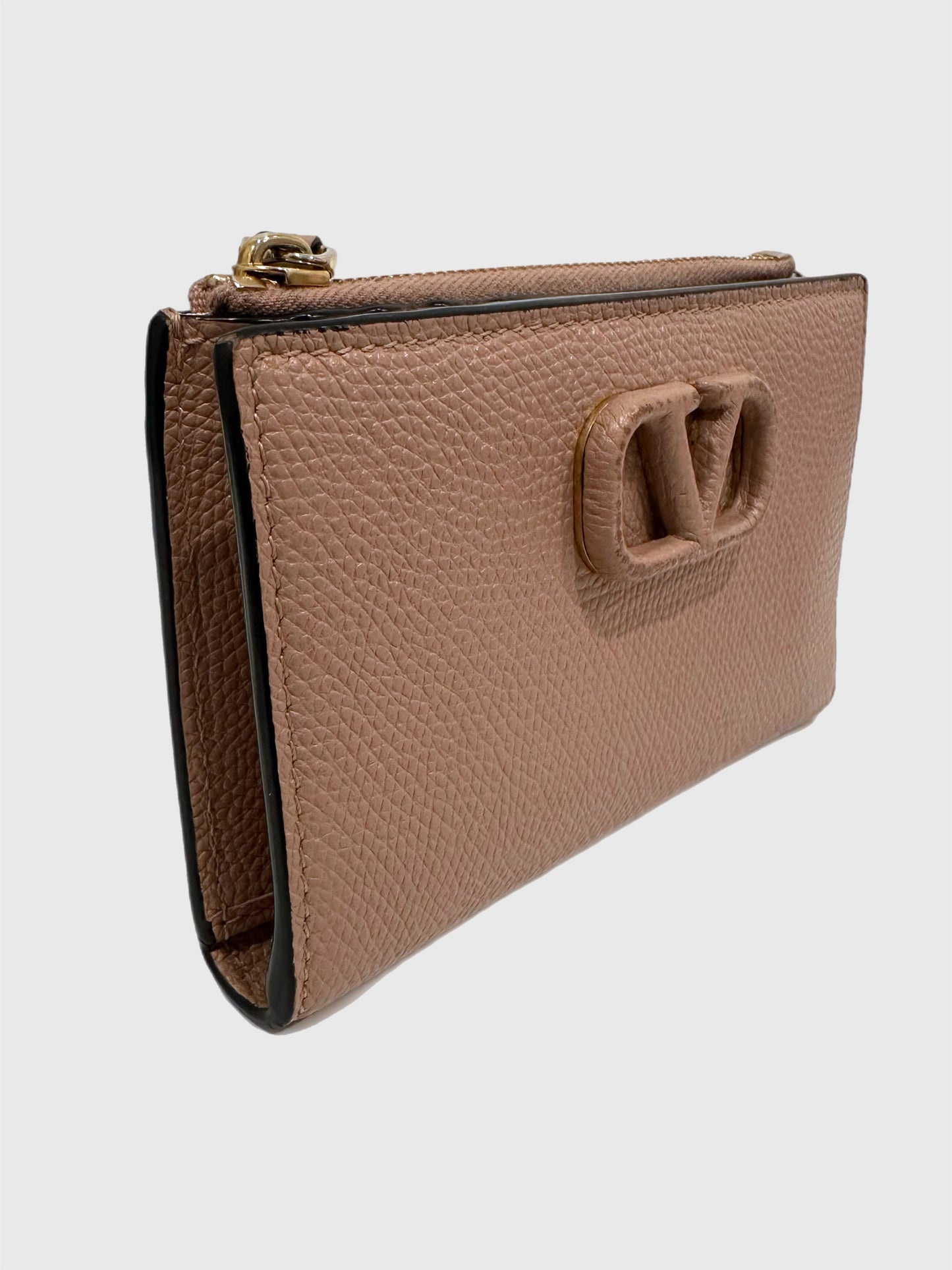 Valentino V Logo Signature Wallet