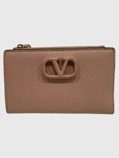 Valentino V Logo Signature Wallet