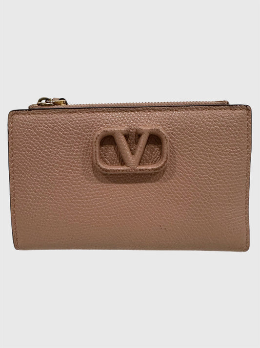 Valentino V Logo Signature Wallet
