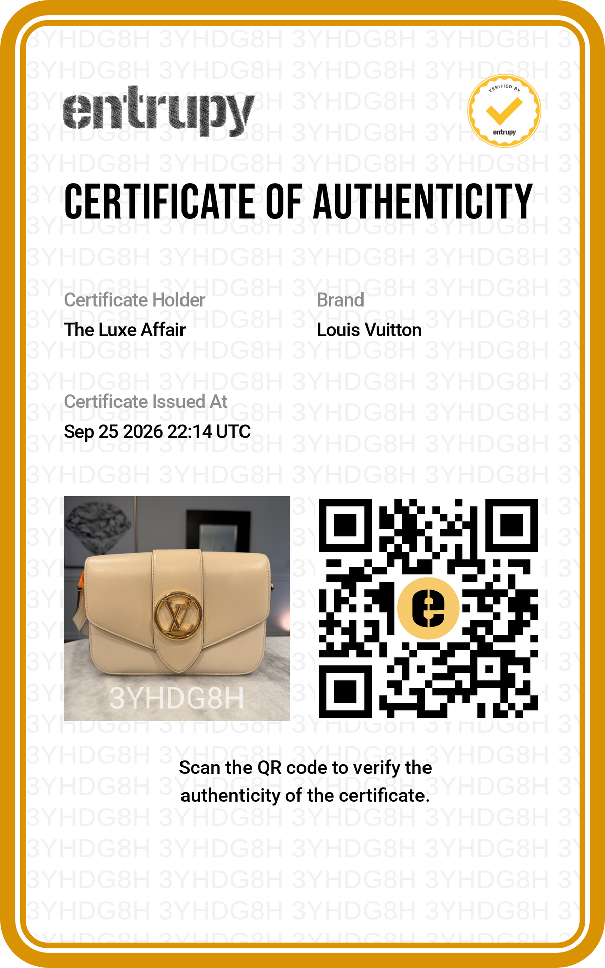 Pre-owned Louis Vuitton Pont 9 Bag