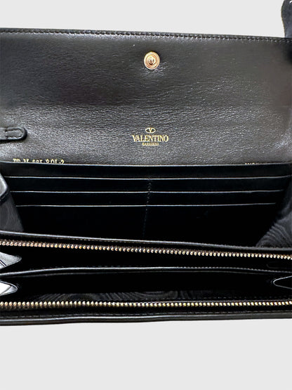 Valentino Rockstud Wristlet Travel Wallet