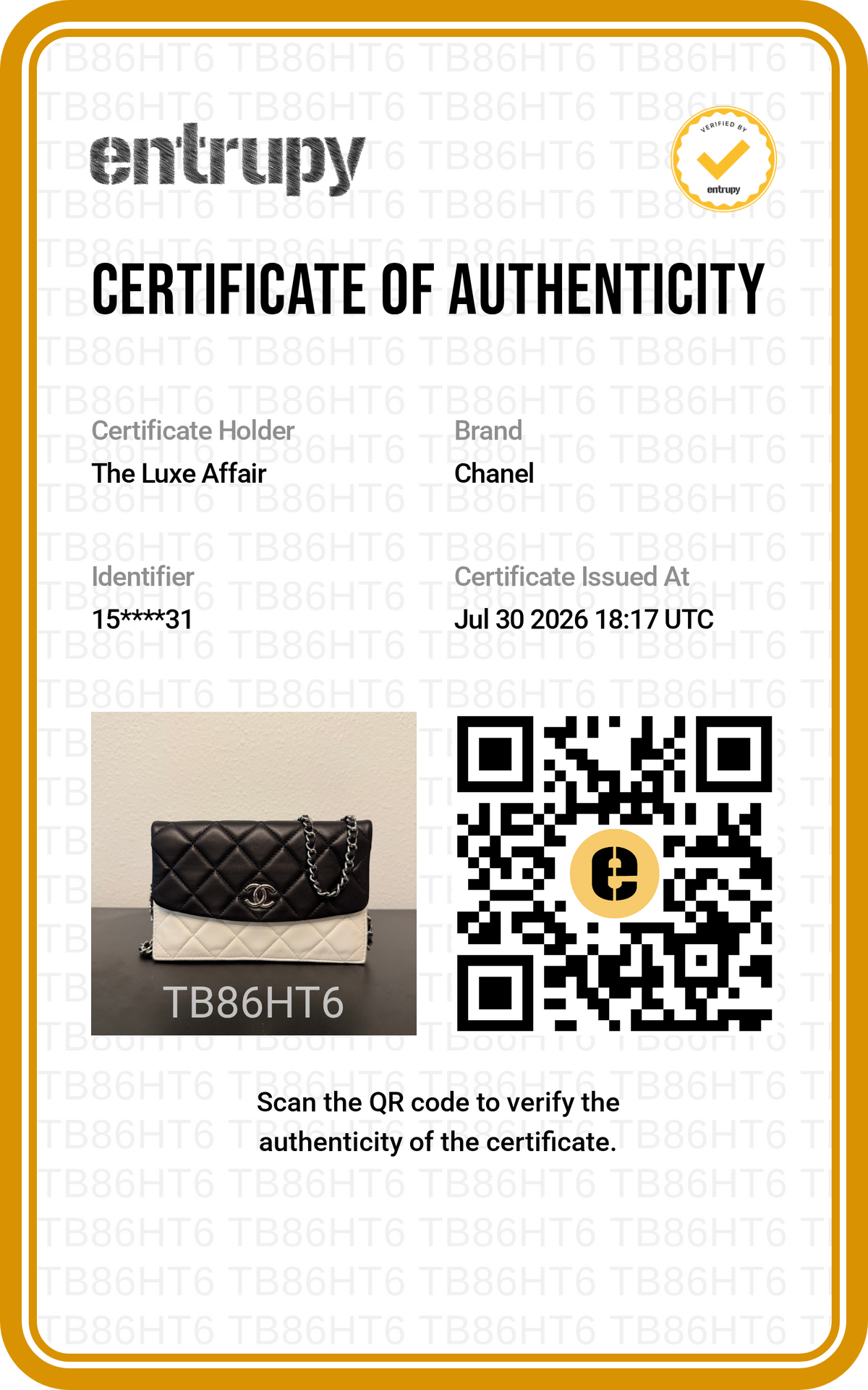 Pre-Owned Chanel Quilted Black White Lambskin Double Pack Mini Bag