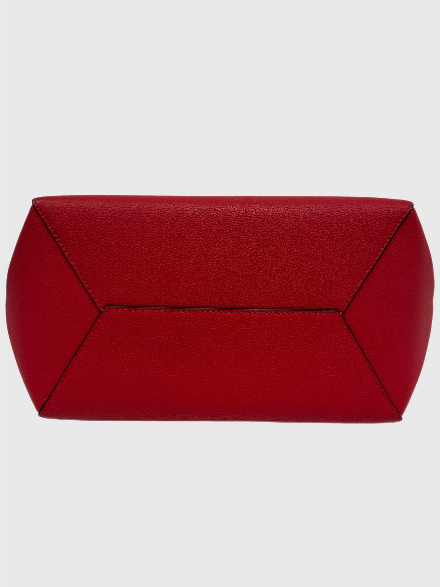Louis Vuitton Lockme Cabas Red Leather Tote Shoulder Bag