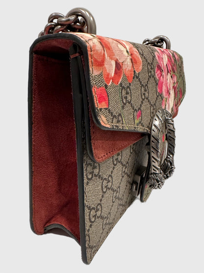Gucci GG Supreme Red Pink Blooms Floral Dionysus Mini Bag