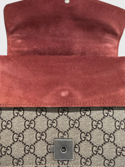Gucci GG Supreme Red Pink Blooms Floral Dionysus Mini Bag