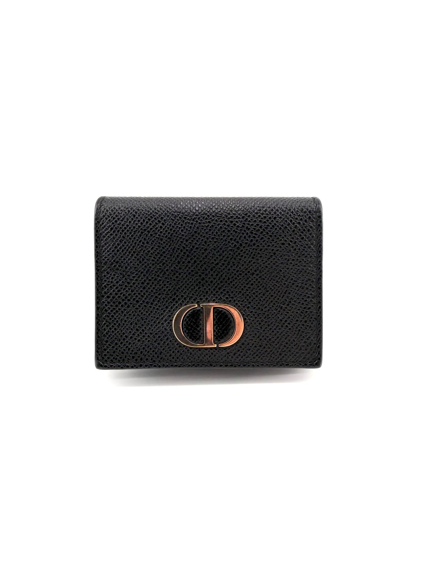 Christian Dior Leather Trifold Compact Wallet