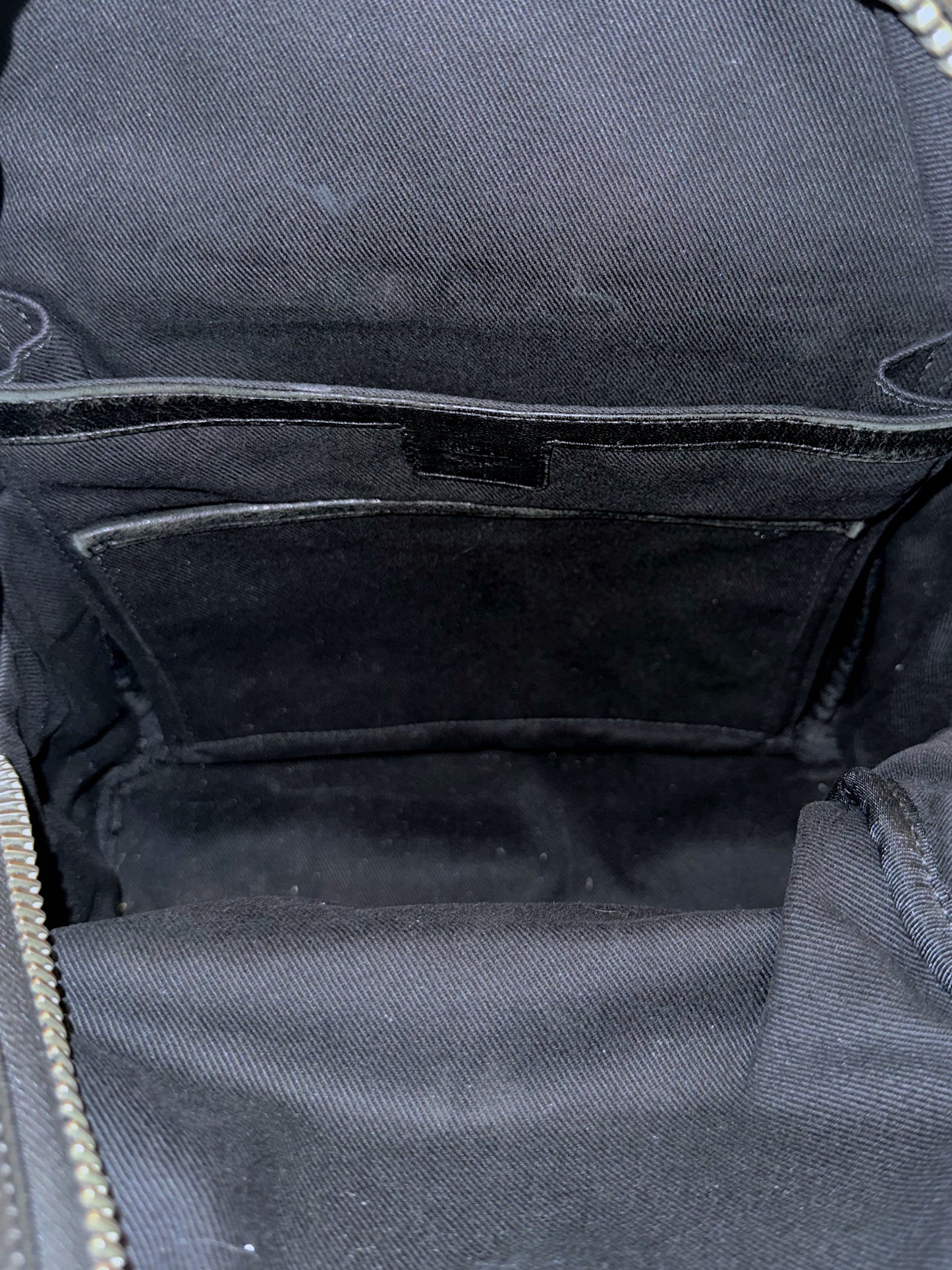 MCM Small Black Leather Lambskin Backpack