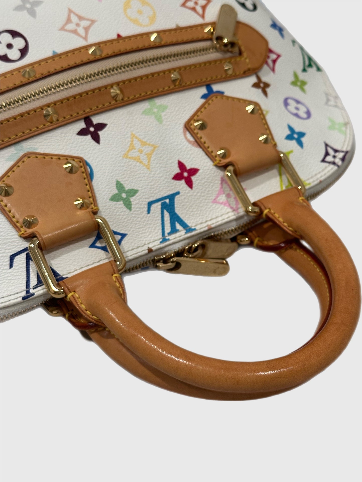 Louis Vuitton White Multicolor Murakami Alma PM