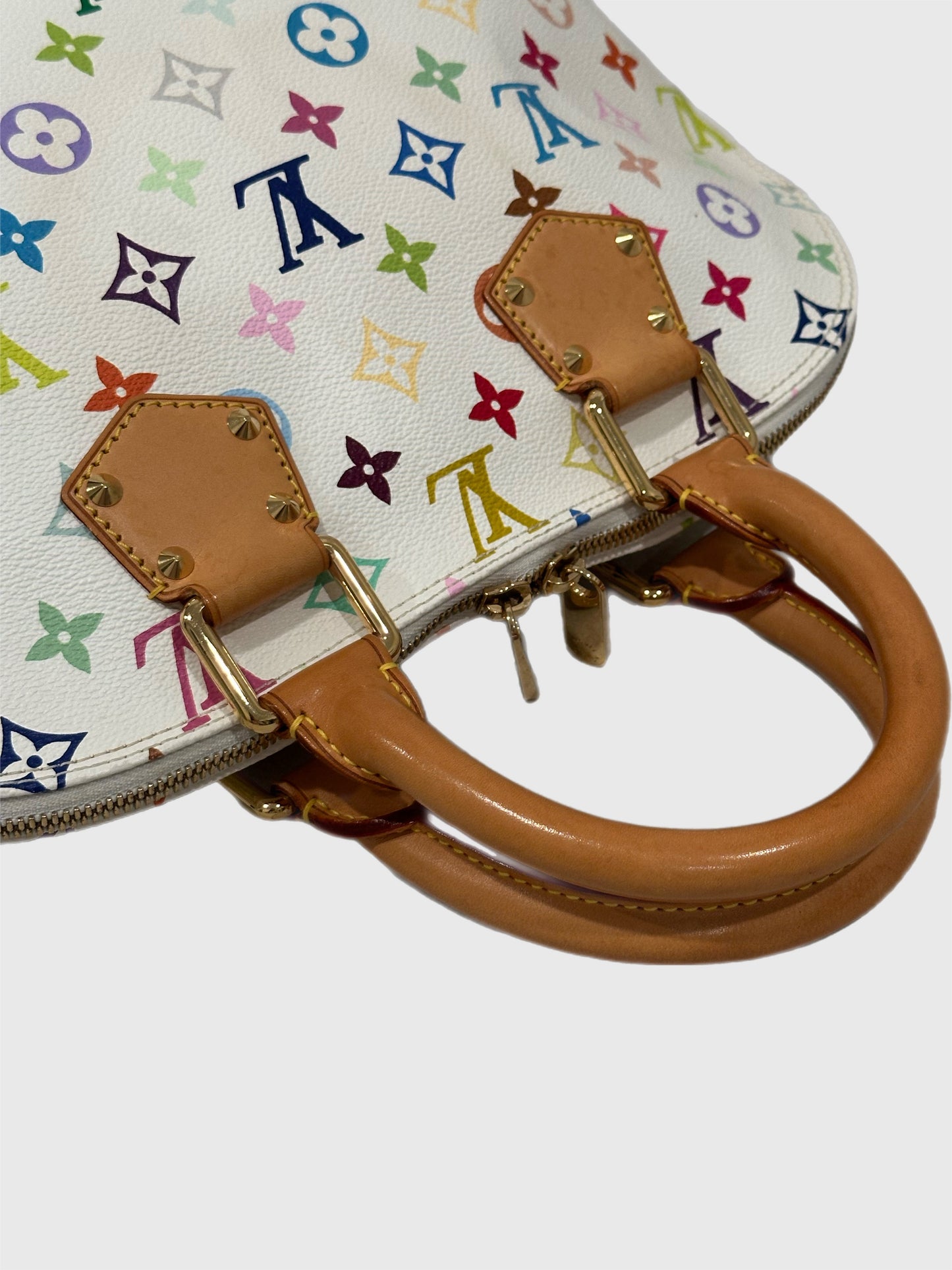 Louis Vuitton White Multicolor Murakami Alma PM