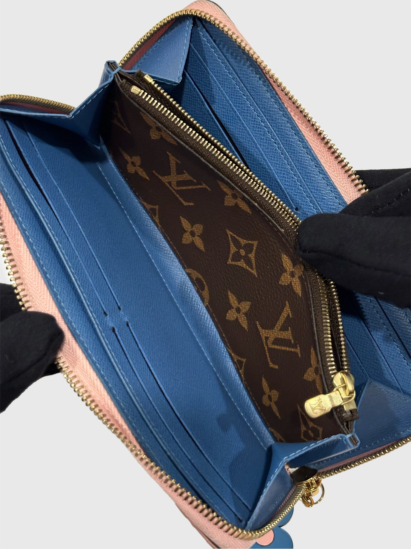 Louis Vuitton Monogram Clemence Long Zip Wallet