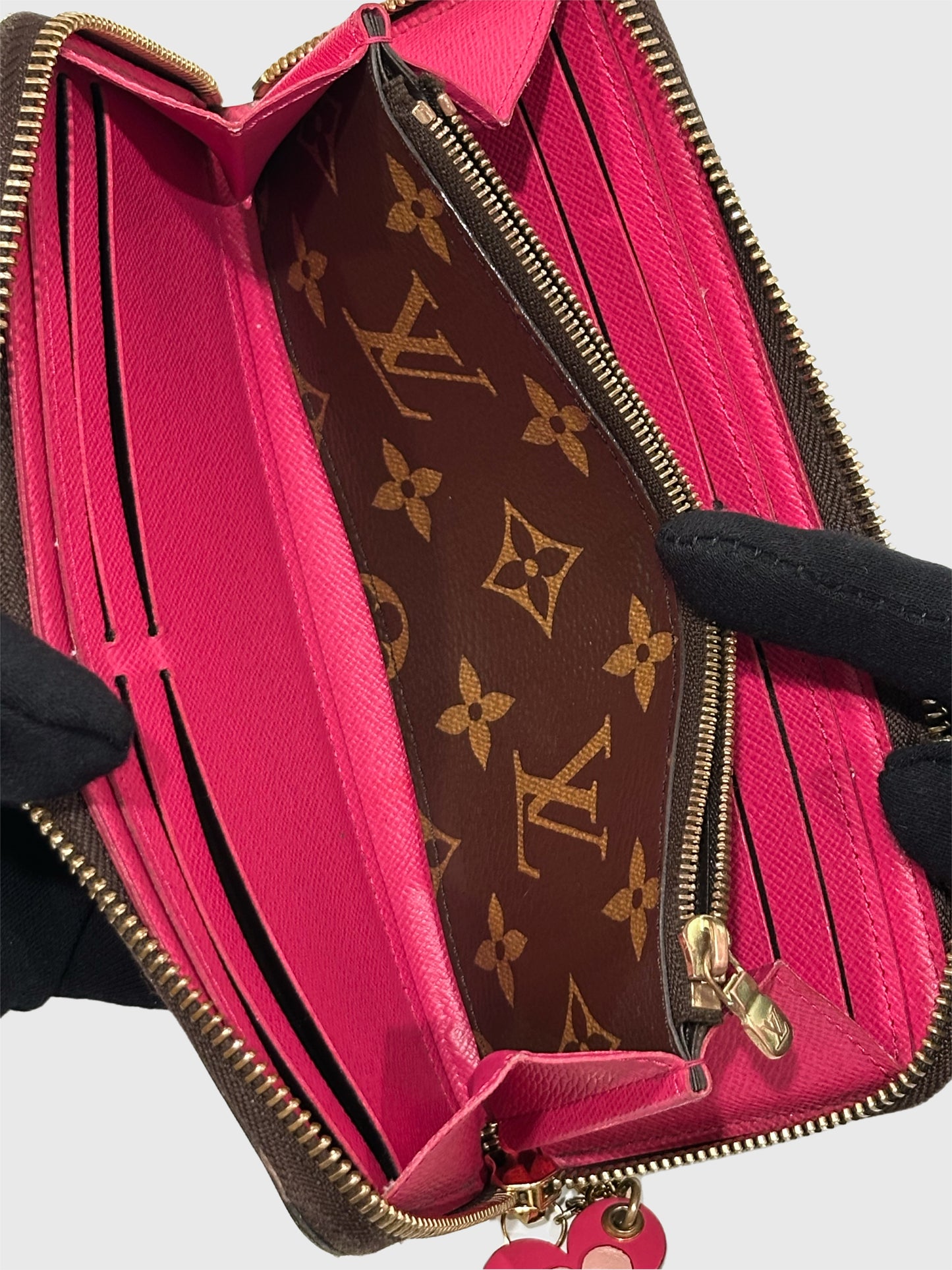Louis Vuitton Monogram Clemence Long Zip Wallet