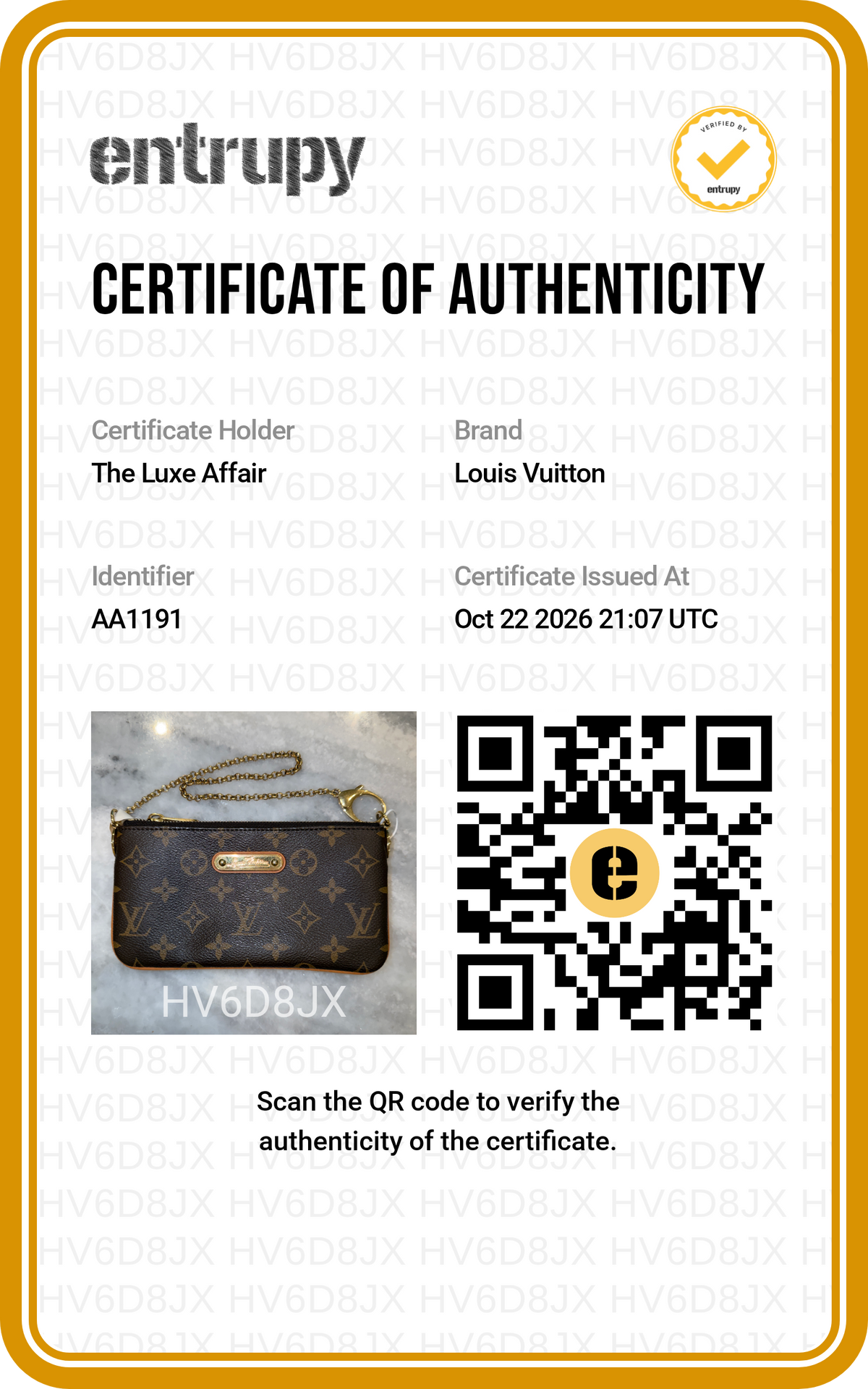 Pre-Owned Louis Vuitton Milla MM Clutch Monogram Canvas Shoulder Bag