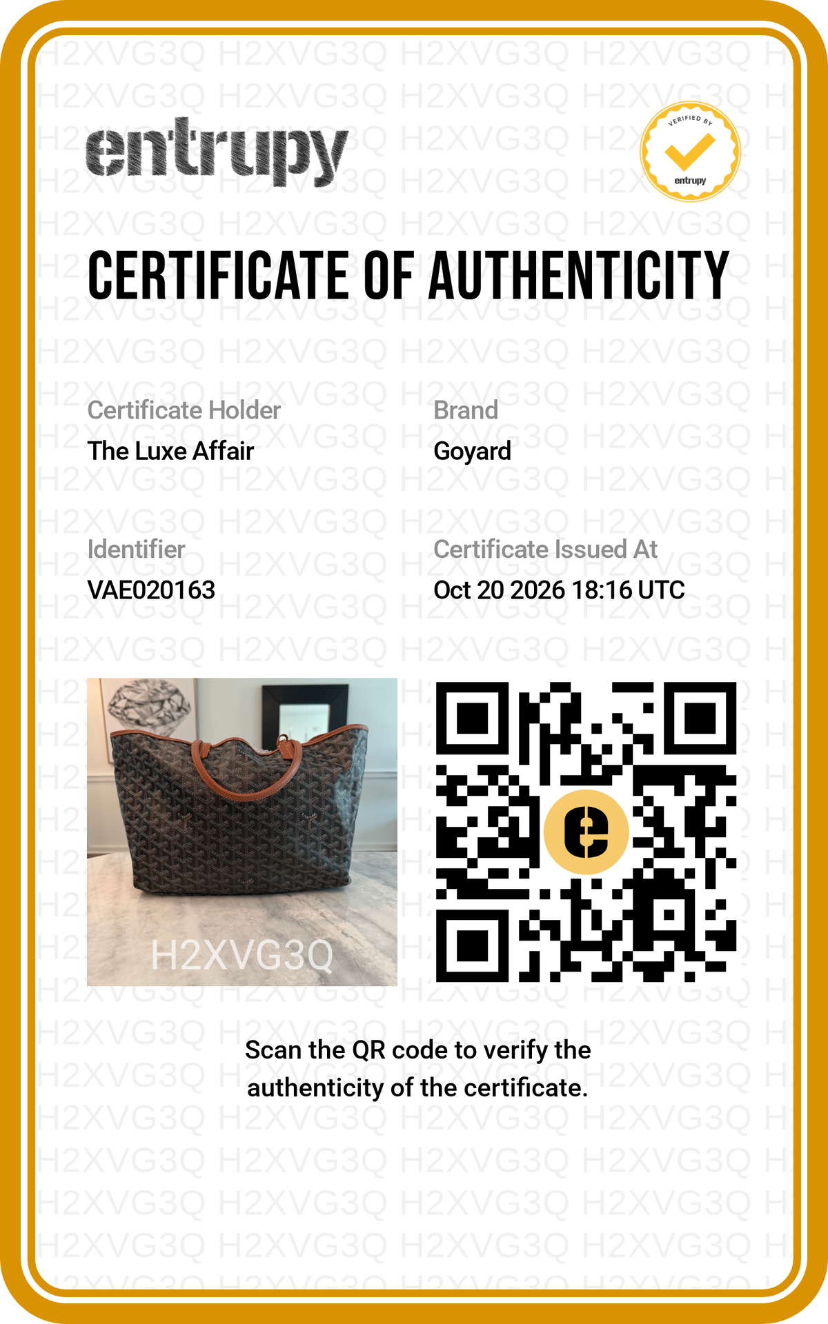Pre-Owned Goyard Saint Louis PM Tote Black & Tan Goyardine Canvas with Pouch