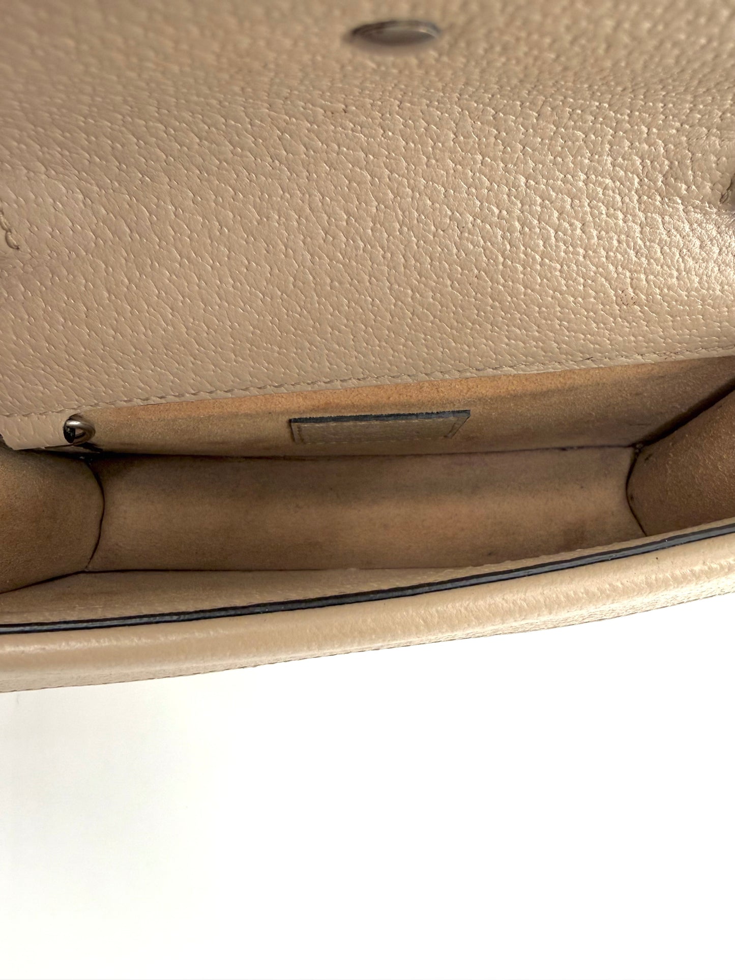 Gucci Dionysus GG Beige Canvas and Leather Mini Crossbody Bag