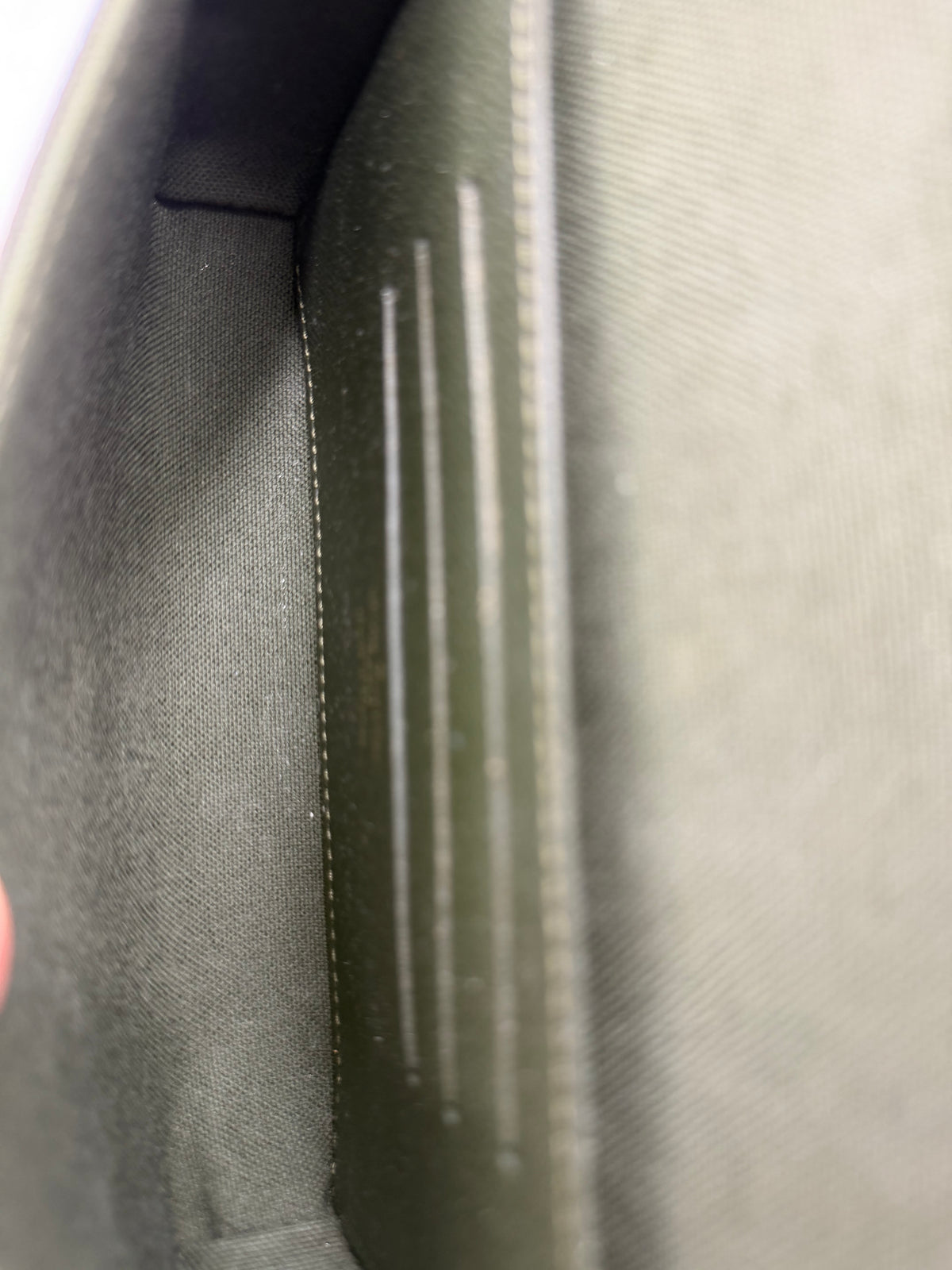 Pre-Owned Louis Vuitton Strap & Go Monogram Canvas Crossbody Bag Green Strap with Detachable Pouch