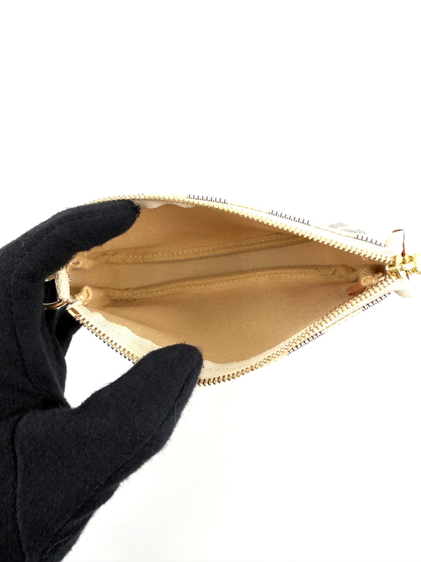 Louis Vuitton Canvas Damier Azur Mini Pochette Shoulder Bag