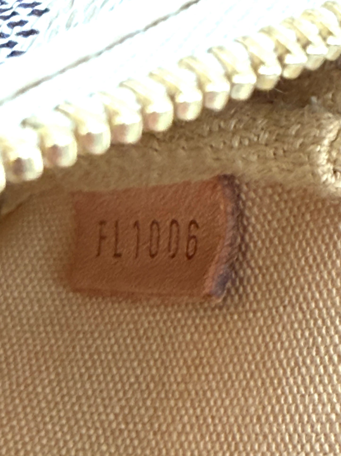 Louis Vuitton Canvas Damier Azur Mini Pochette Shoulder Bag