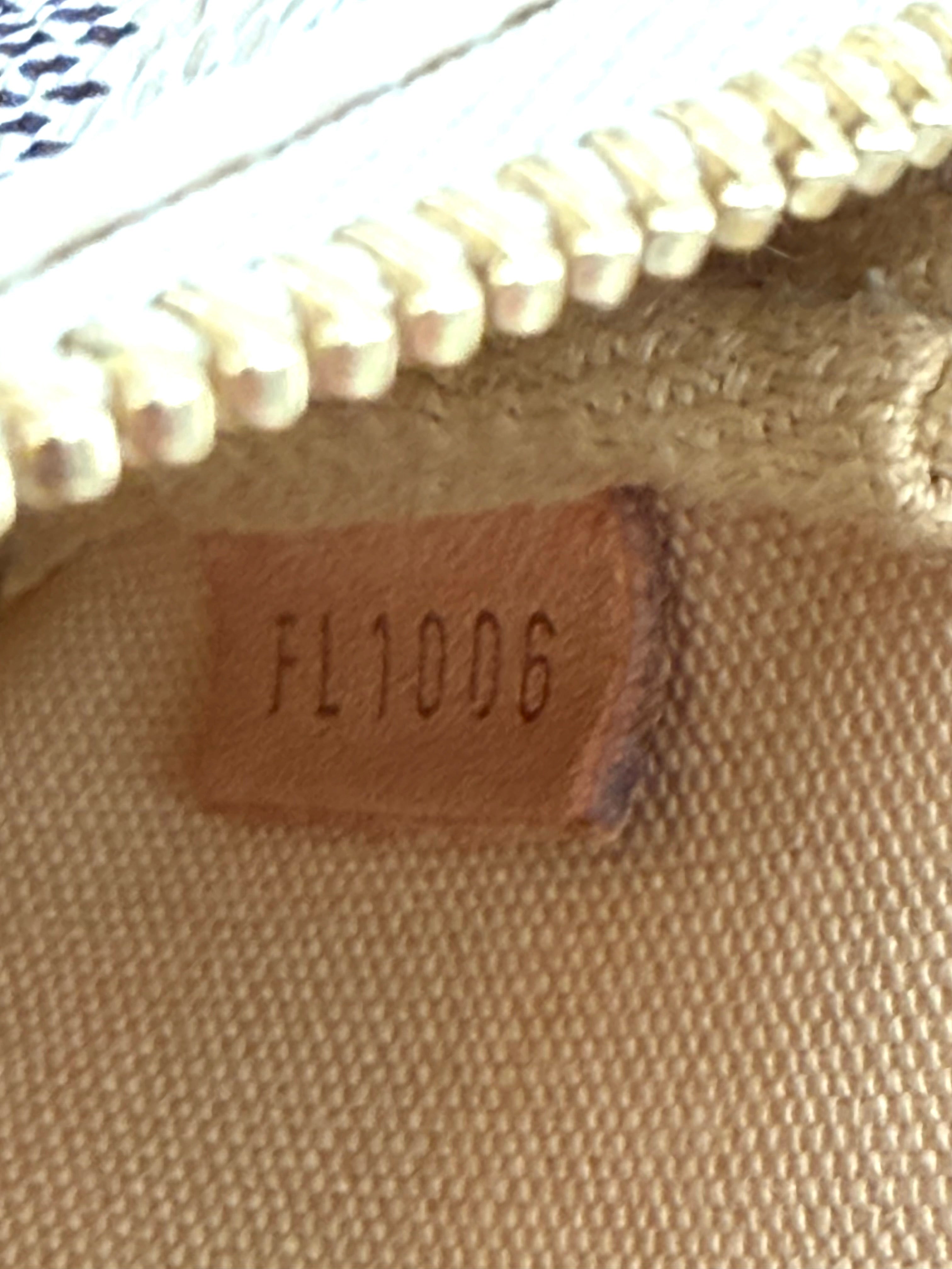 Louis Vuitton Canvas Damier Azur Mini Pochette Shoulder Bag