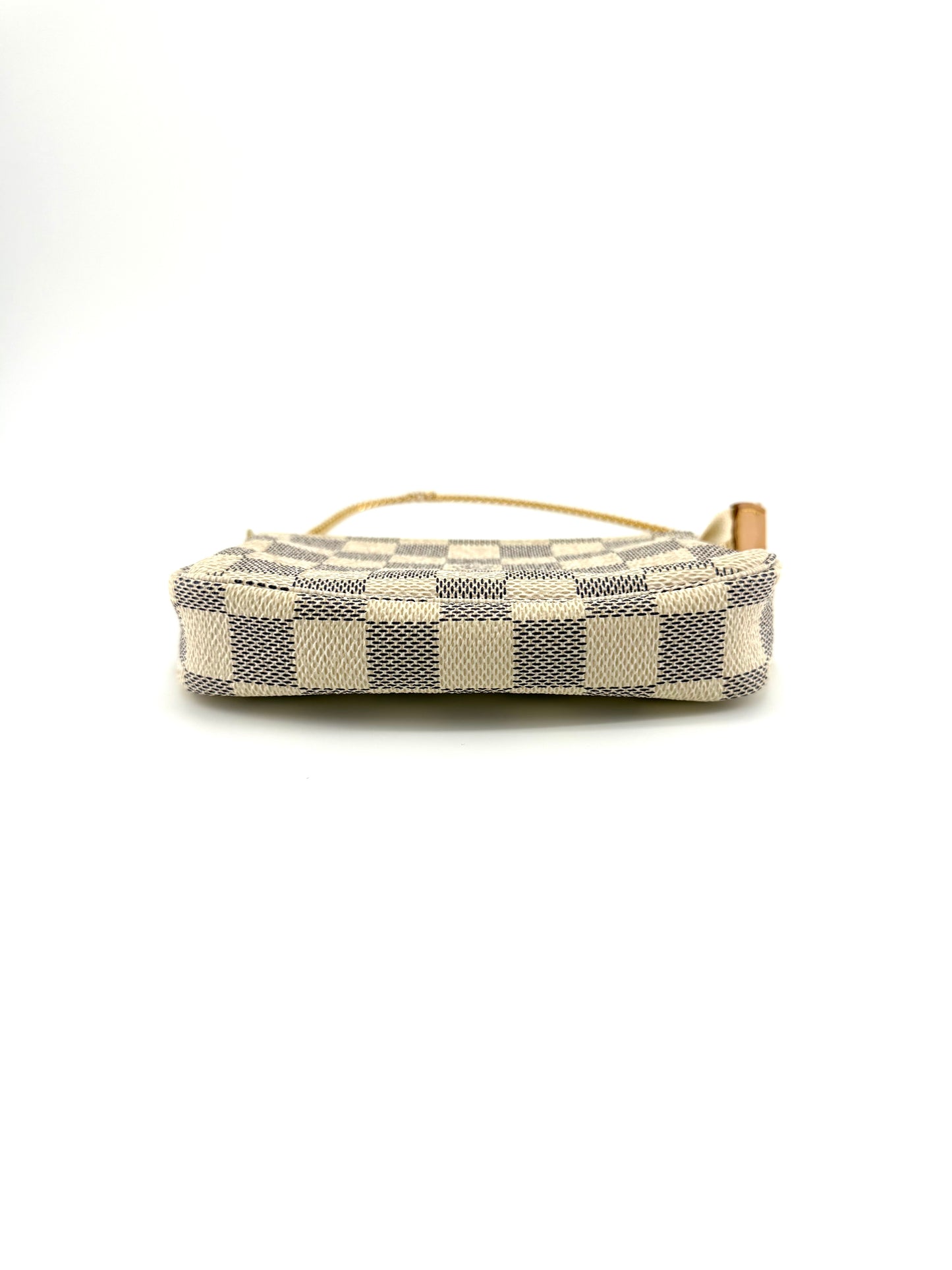 Louis Vuitton Canvas Damier Azur Mini Pochette Shoulder Bag