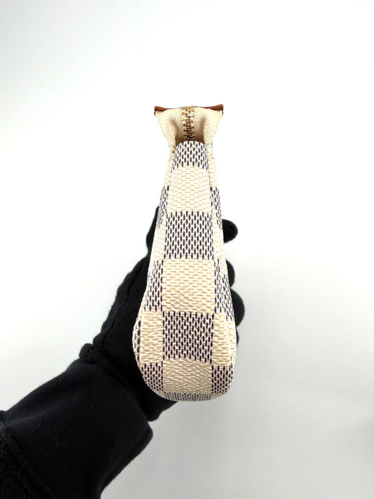 Louis Vuitton Canvas Damier Azur Mini Pochette Shoulder Bag