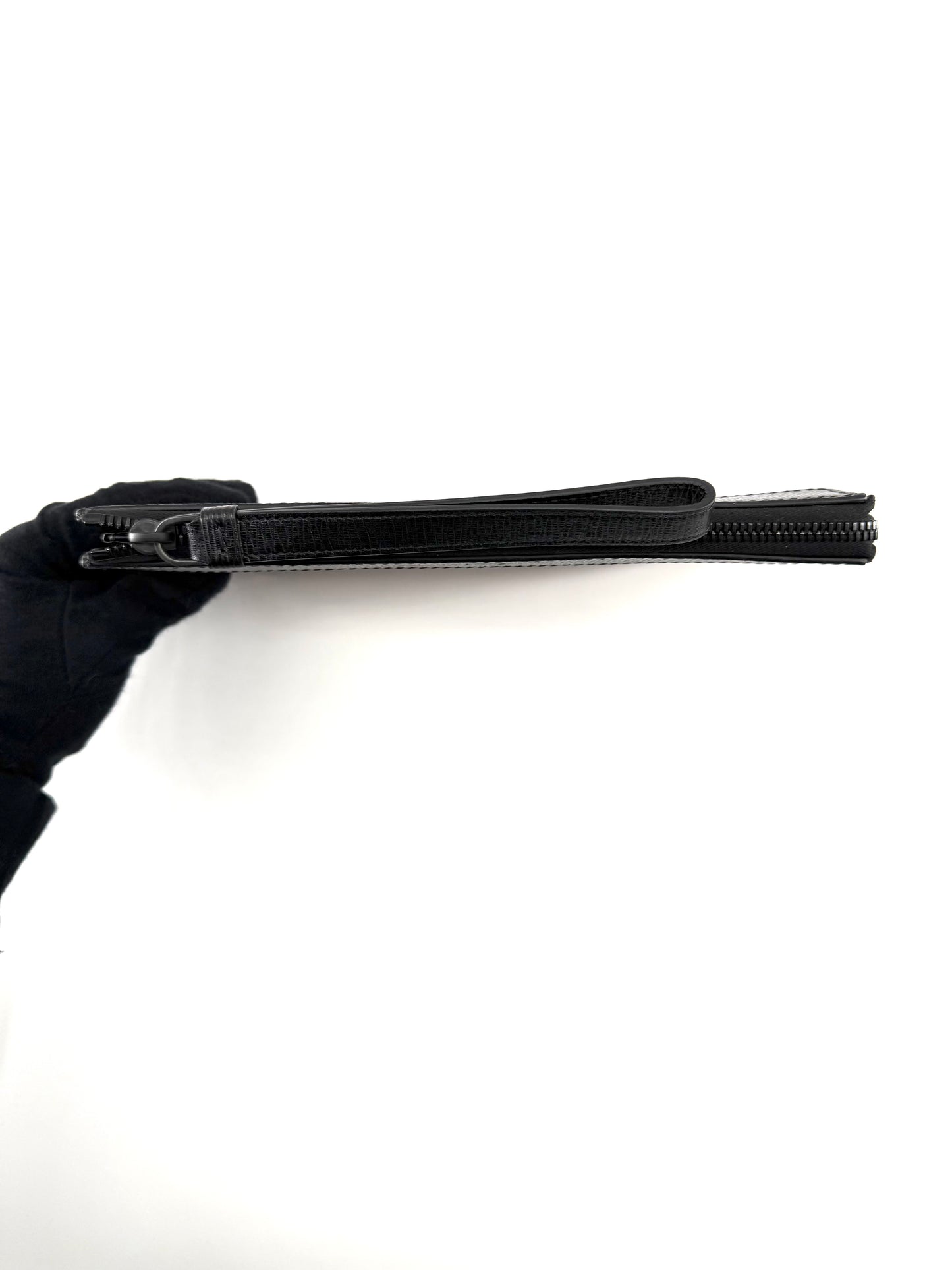 Ferragamo Gancini Red Leather Travel Document Holder Pouch