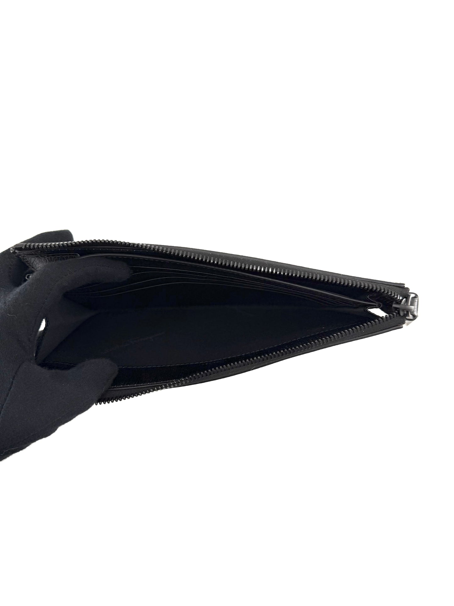 Ferragamo Gancini Red Leather Travel Document Holder Pouch